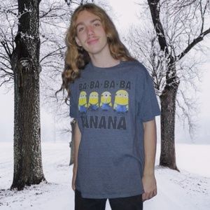 Minions Ba-ba-ba-ba Banana Graphic T-Shirt 2XL XXL